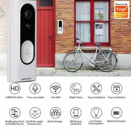 image-WiFi Ring Doorbell 1080P HD Security Camera Wireless Door Bell Camera