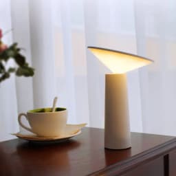 image-Rotating Lamp Head Three-color Light Charging Touch