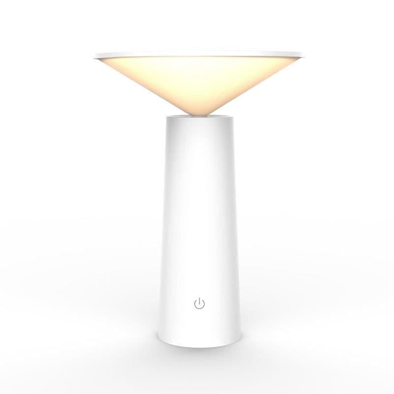 image-Rotating Lamp Head Three-color Light Charging Touch