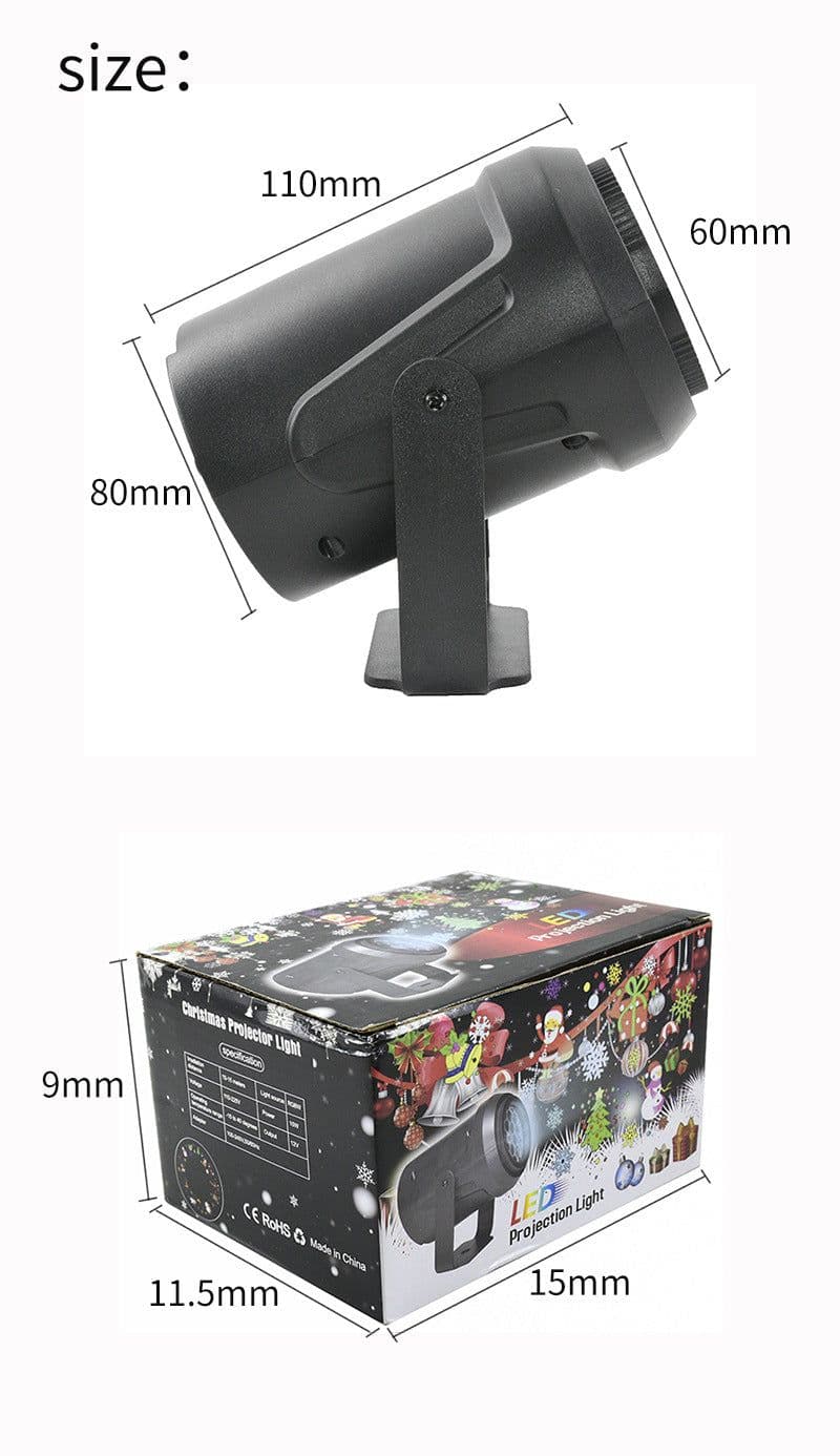 image-Projector Lamp High-brightness Christmas Snowflake Indoor
