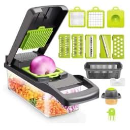 image-15/22 in 1 Multifunctional Vegetable Chopper Onion Chopper Handle Food