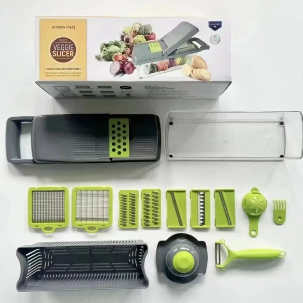 image-15/22 in 1 Multifunctional Vegetable Chopper Onion Chopper Handle Food