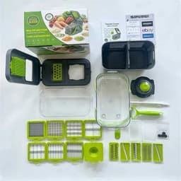 image-15/22 in 1 Multifunctional Vegetable Chopper Onion Chopper Handle Food
