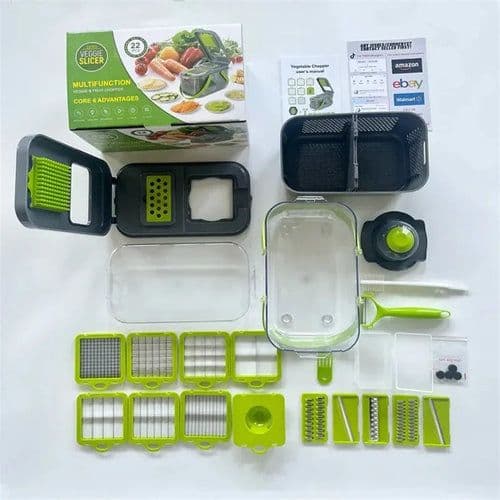 image-15/22 in 1 Multifunctional Vegetable Chopper Onion Chopper Handle Food