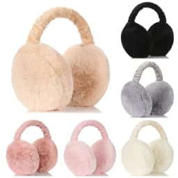 image-Fashion Autumn Winter Earmuffs Women Men Ear Warmer Plush Solid Color