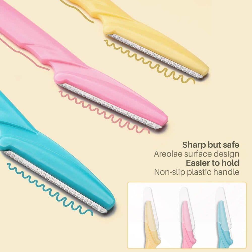 image-50Pcs Eyebrow Trimmer Blade Shaping Knife Eye Brow Epilation Face
