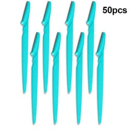 image-50Pcs Eyebrow Trimmer Blade Shaping Knife Eye Brow Epilation Face