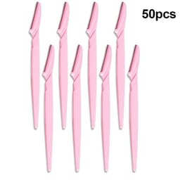 image-50Pcs Eyebrow Trimmer Blade Shaping Knife Eye Brow Epilation Face