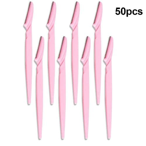 image-50Pcs Eyebrow Trimmer Blade Shaping Knife Eye Brow Epilation Face