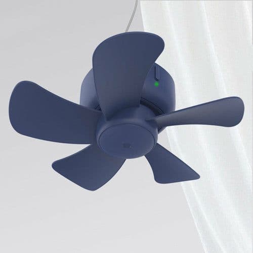 image-Remote Control Timing USB Powered Ceiling Fan Air Cooler