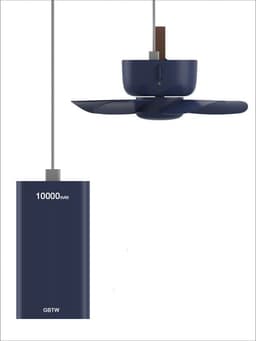 image-Remote Control Timing USB Powered Ceiling Fan Air Cooler