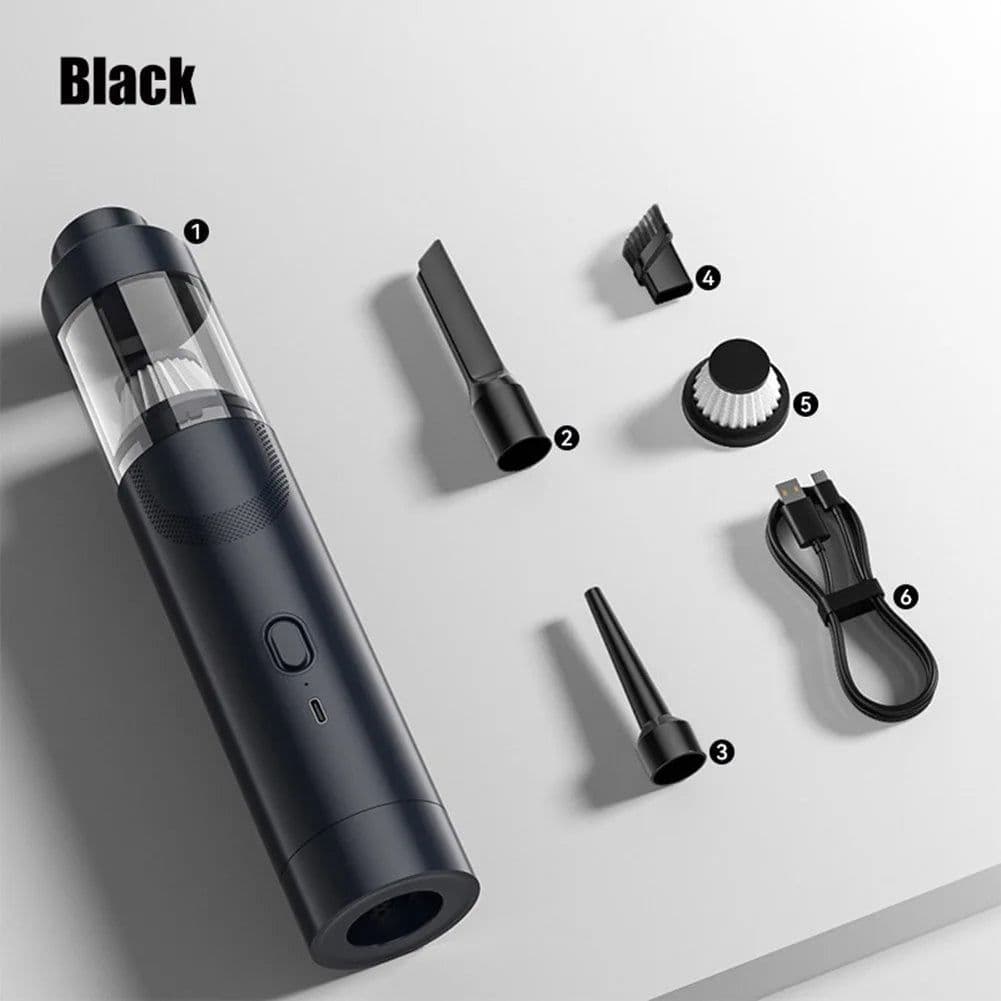 image-Cordless Car Vacuum Cleaner 5000PA Powerful Suction USB C Fast