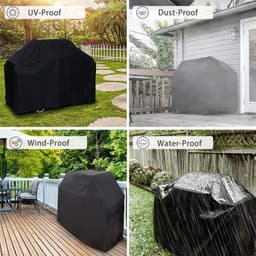 image-Waterproof BBQ Grill Cover Barbeque Cover Anti Dust