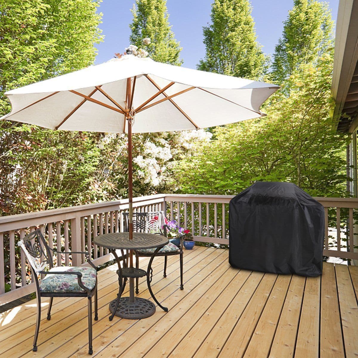 image-Waterproof BBQ Grill Cover Barbeque Cover Anti Dust