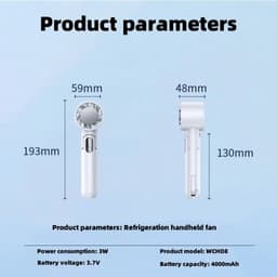 image-Refrigeration Handheld Fan Portable Power Bank Desktop Can Be