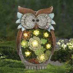image-Solar Owl Led Light Outdoor Decorative Light Courtyard