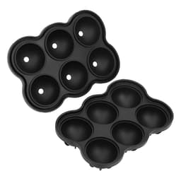 image-Large Ice Cube Maker Silicone Mold 6 Cell Ice Ball