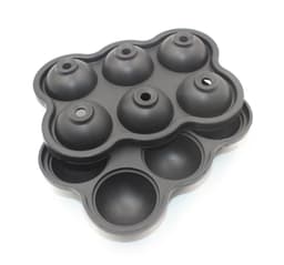 image-Large Ice Cube Maker Silicone Mold 6 Cell Ice Ball