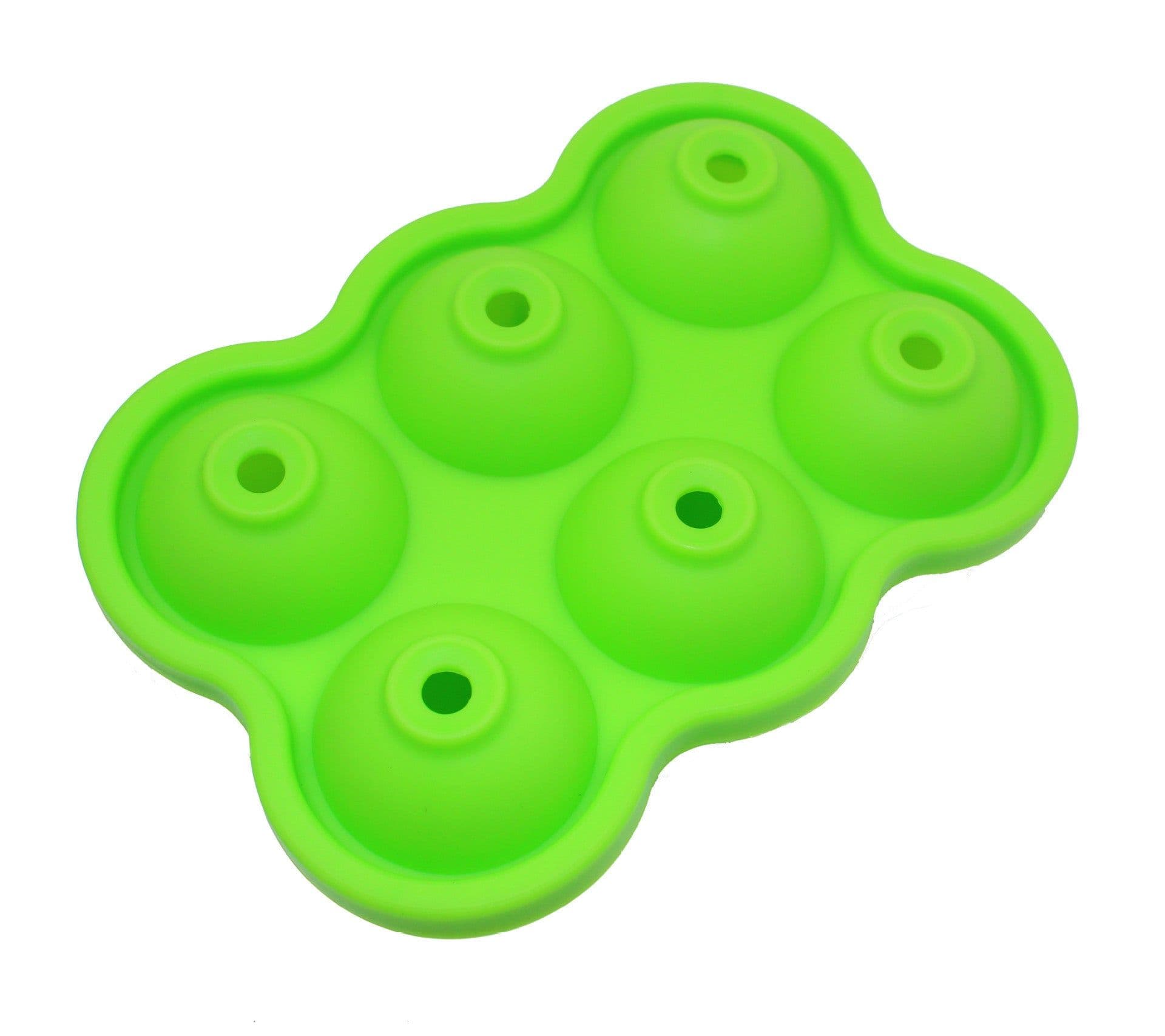 image-Large Ice Cube Maker Silicone Mold 6 Cell Ice Ball