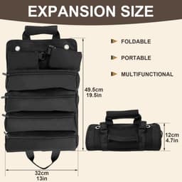 image-Multi-Purpose Tool Bag Roll Up Tool Bag Oxford Cloth Heavy Duty Tool
