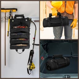 image-Multi-Purpose Tool Bag Roll Up Tool Bag Oxford Cloth Heavy Duty Tool