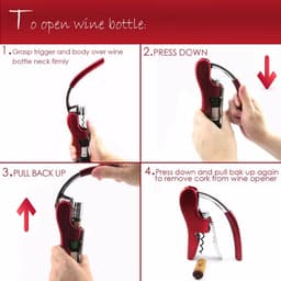 image-Professional Zinc Alloy Power Wine Opener Bottle Corkscrew