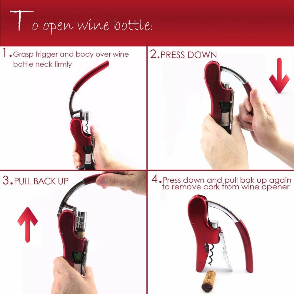 image-Professional Zinc Alloy Power Wine Opener Bottle Corkscrew