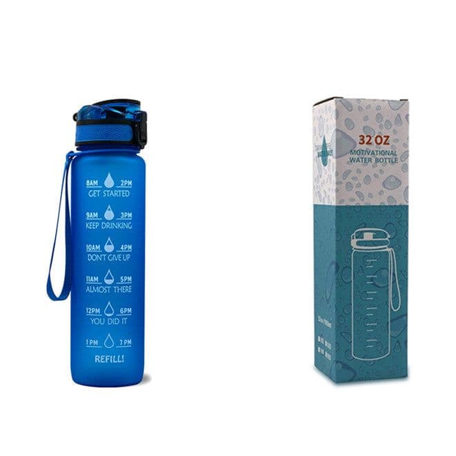 image-1L Tritan Water Bottle With Time Marker Bounce Cover
