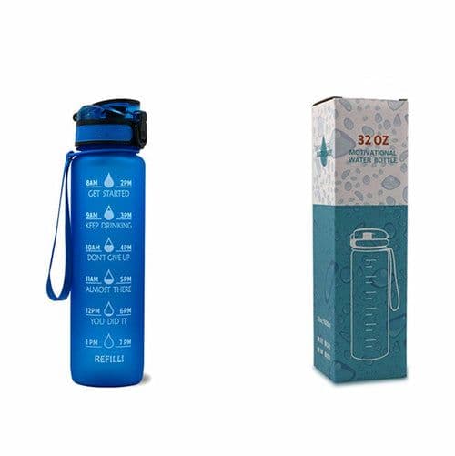 image-1L Tritan Water Bottle With Time Marker Bounce Cover