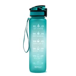 image-1L Tritan Water Bottle With Time Marker Bounce Cover