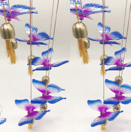 image-Color Changing Solar Power Wind Chime Crystal Ball