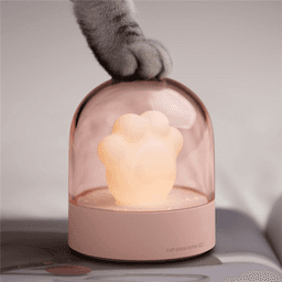 image-Exquisite Night Light Cat Paw Light USB Charging Music Box
