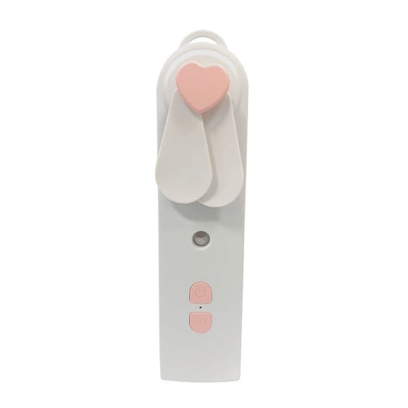 image-USB Rechargeable 2 In 1 Mini Fan Steamer Facial Humidifier Mister