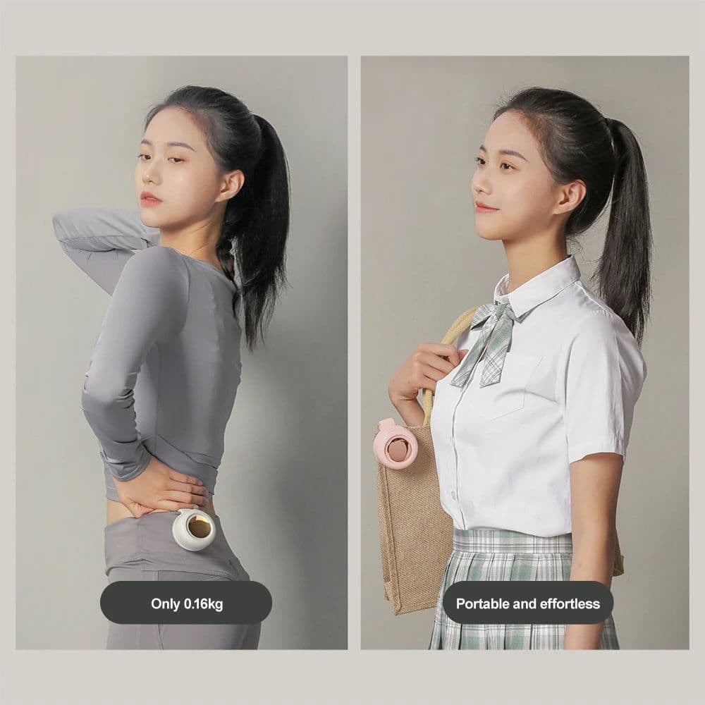image-USB Hanging Neck Fan Portable Mute Mini Clip Hanging Waist Electric