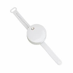 image-Portable Wrist Fan Mirror Leafless USB Rechargeable 3 Speed
