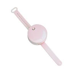 image-Portable Wrist Fan Mirror Leafless USB Rechargeable 3 Speed