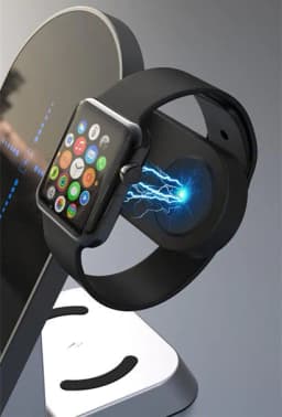 image-Creative Multifunctional Wireless Charging With Alarm Clock