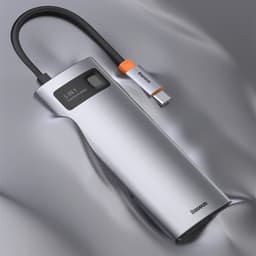 image-5 In 1 Multifunctional Type C HUB Docking Station Gray