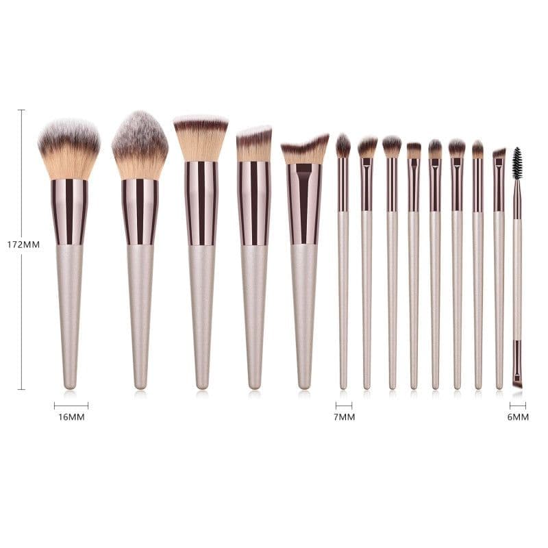 image-14pcs Fashionable Brushes Contour Blush Makeup Professional Foundation
