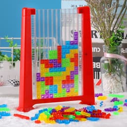 image-Tetris Game Colorful 3D Puzzle Tangram Math Toys
