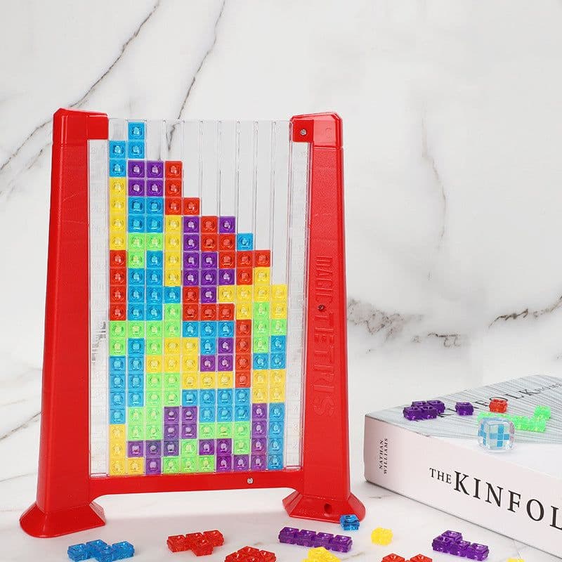 image-Tetris Game Colorful 3D Puzzle Tangram Math Toys