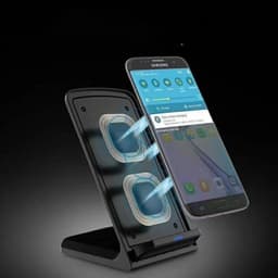 image-Fast Charging Vertical Wireless Charger Phone Desktop Stand