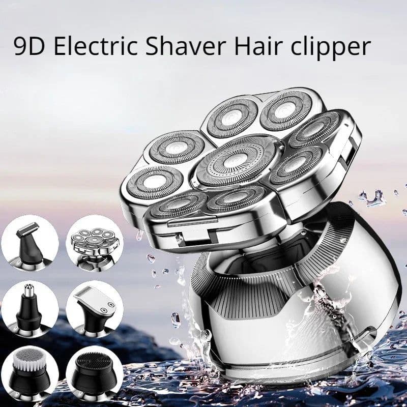 image-Full Body Wash 9D Electric Shaver Men's Multi-function Razor Hair