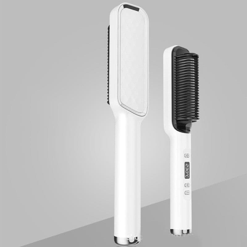 image-Hair Straightener Brush Electric Hot Comb Anti-scalding