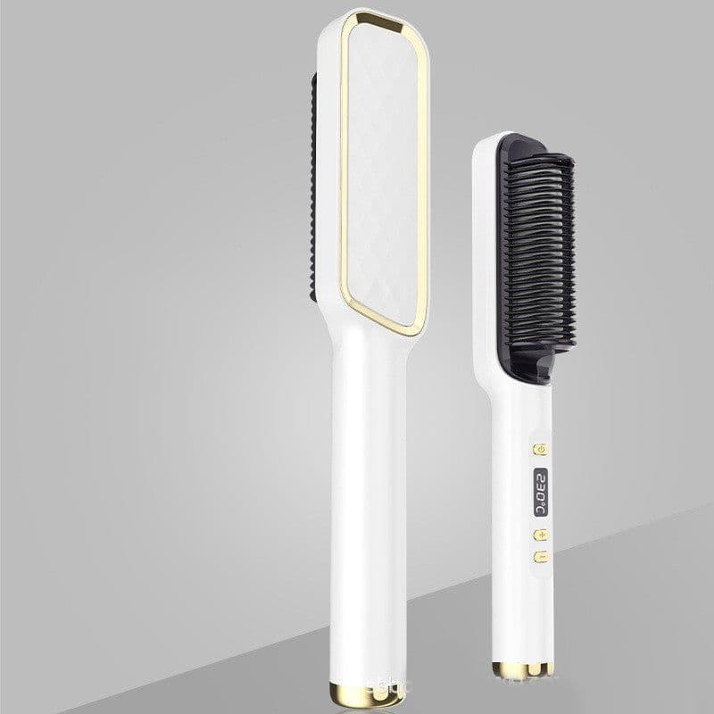 image-Hair Straightener Brush Electric Hot Comb Anti-scalding