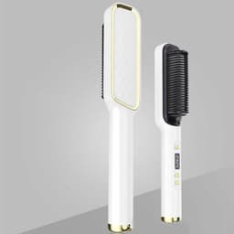 image-Hair Straightener Brush Electric Hot Comb Anti-scalding