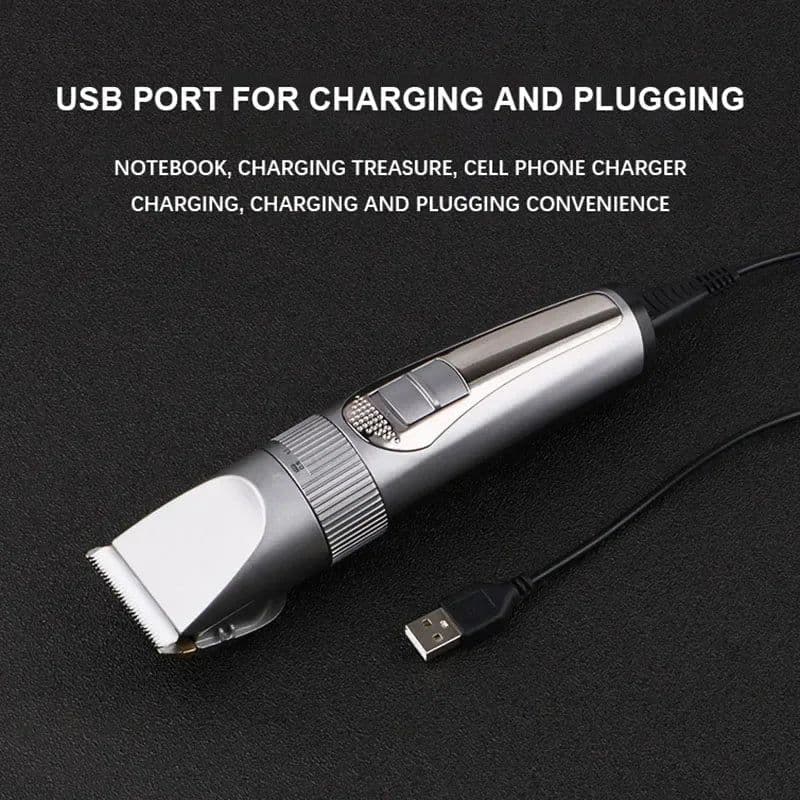 image-Professional Barber Hair Clipper Electric Shave Razor Finish Cutting