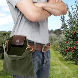 image-Hiking Portable Folding Waist Bag Camping Berry Storage Bag
