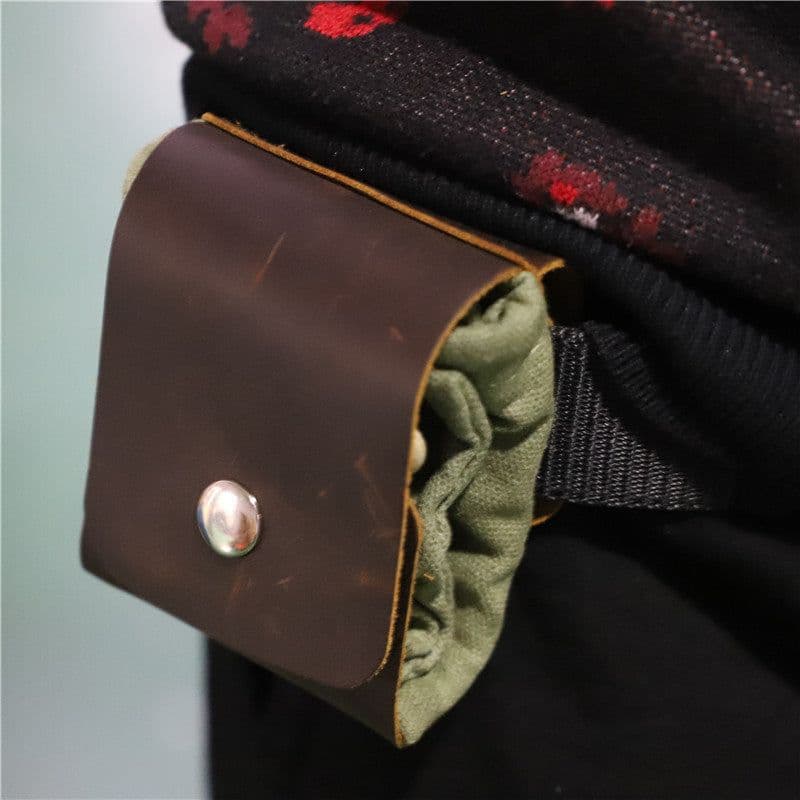 image-Hiking Portable Folding Waist Bag Camping Berry Storage Bag