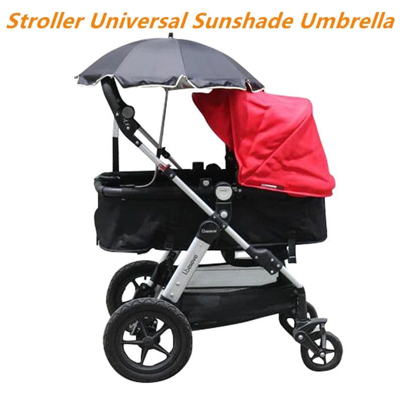 image-360 Degrees Pram Umbrellas Baby Stroller Cart Accessories